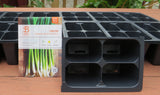 Seed Flats and Seed Starting Insert Cells Assortment   6 flats, 6 various seed cell inserts and 20 Transplant Pots with a 6 Pack of Seed Grab Bag Bonus