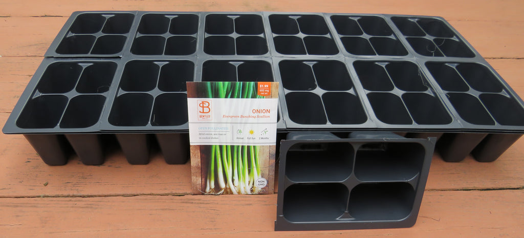 seed planting cells Seed Starting Insert Cells (4 Cells Per Unit - MEDIUM)