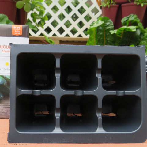 Seed Starting Insert Cells (6 Cells Per Unit- SMALL/STANDARD) - 12 Units/Inserts