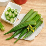 Okra Seeds - (Mix) Clemson Spineless, Emerald, Red Burgundy and Perkins Long Pod