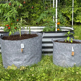 TRG GroFab Fabric Pots - 6 Pack: Three 10's and Three 20's