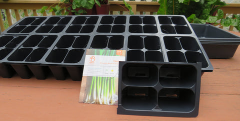 flats for planting seeds Seed Flats and Seed Starting Insert Cells (Medium 4 Count) 3 flats and – The Rusted Garden