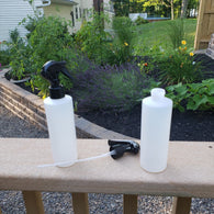 Container / Patio Nozzle and  Bottle Two Pack.  (2) Nozzles, (2) Dip Tubes, (2) Standard 8 oz. Bottles