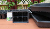 Seed Flats and Seed Starting Insert Cells (Large 6 Count) 3 flats and 108 Total Cells