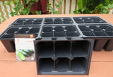 Seed Flats and Seed Starting Insert Cells (Large 6 Count) 3 flats and 108 Total Cells