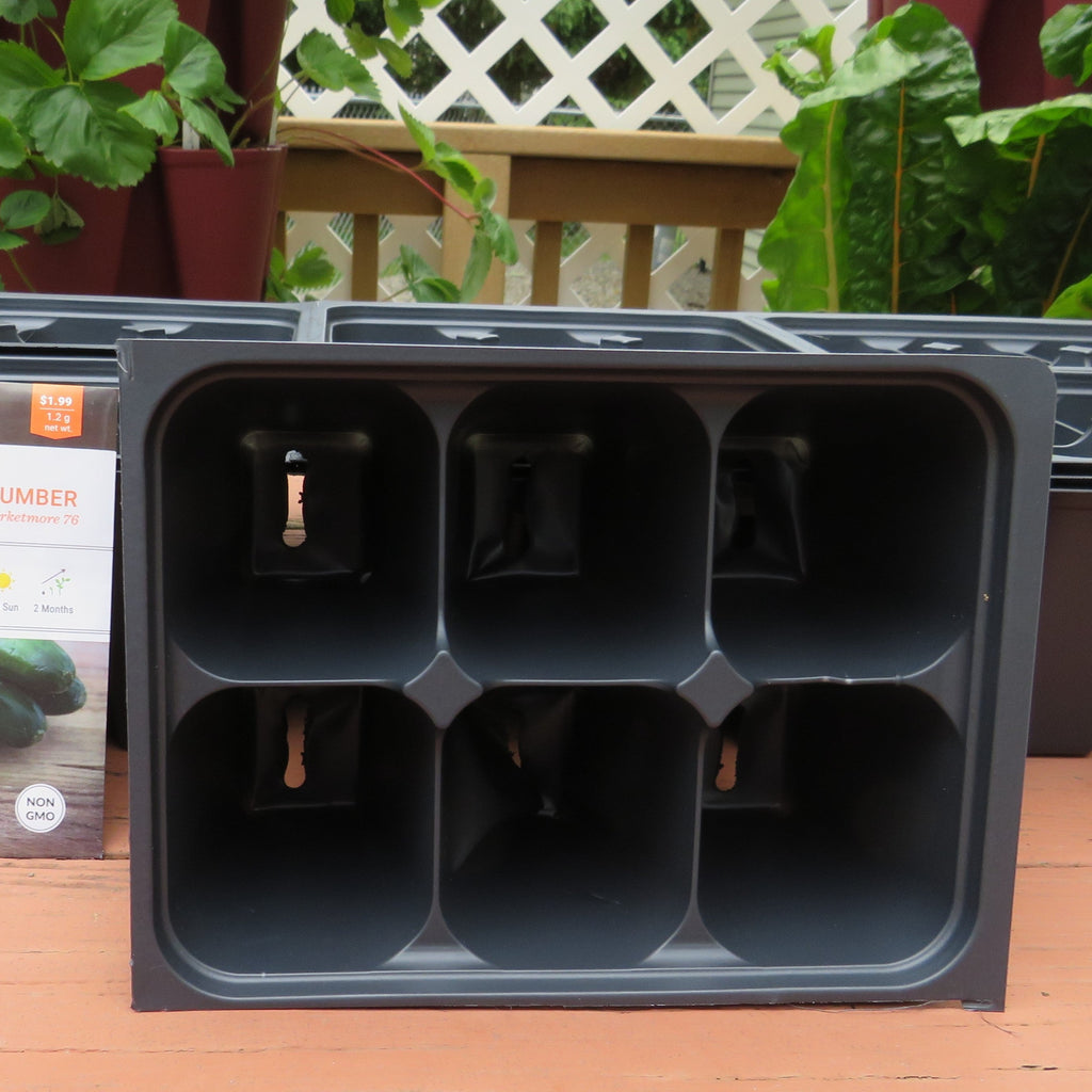 Seed Starting Insert Cells (6 Cells Per Unit - LARGE) - 2 Inserts / 12 ...