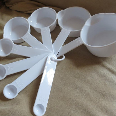 Complete Set of Measuring Cups and Measuring Spoons: US & Metric Conve –  The Rusted Garden