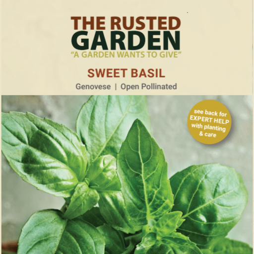 Basil Seeds Genovese: TRG/Bentley QR Scan and Grow Seed Packs