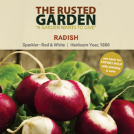 Radish Sparkler White Tip: TRG/Bentley QR Scan and Grow Seed Packs