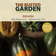 TRG QR Scan and Grow Seed Packs: Squash Table Queen Acorn