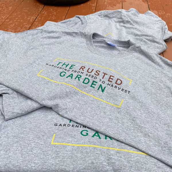 The Rusted Garden Logo T-Shirts - Gardening from Seed to Harvest