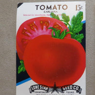 Garden Collectibles: Vintage Seed Package Tomato Earliana (No Seeds - Collectible Pack Only)