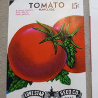 Garden Collectibles: Vintage Seed Package Tomato Marglobe (No Seeds - Collectible Pack Only)
