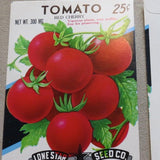 Garden Collectibles: Vintage Seed Package Tomato Red Cherry (No Seeds - Collectible Pack Only)