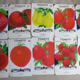 Garden Collectibles: Vintage Seed Package Set of 10 Vintage Tomato Seed Packs (No Seeds - Collectible Pack Only)