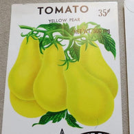 Garden Collectibles: Vintage Seed Package Tomato Yellow Pear (No Seeds - Collectible Pack Only)
