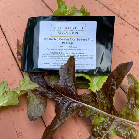 2.00 ounces of The Rusted Garden Lettuce Mix - 8 of our Favorite Varieties!